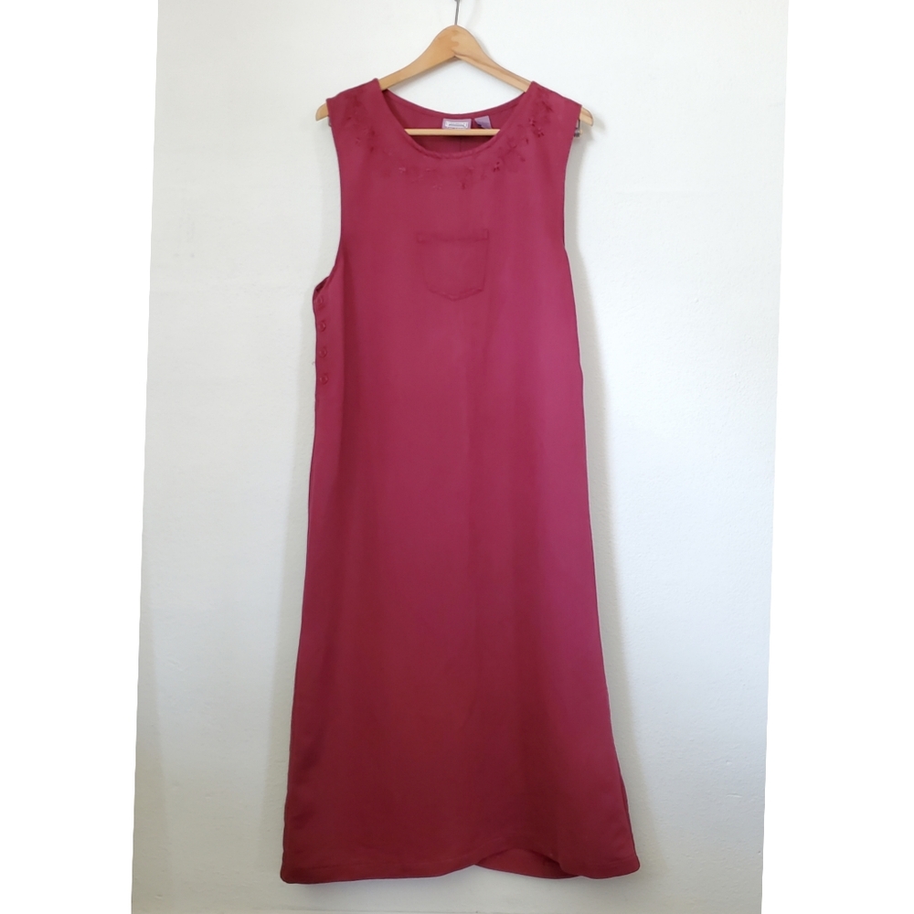 L Wine 90's Bib Maxi Dress